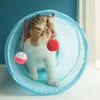 Cat Tunnel Toy Funny Pet 2 Holes Play Tubes Balls Collapsible Crinkle