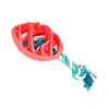 Rubber Football Dog Chew Toy with Tug Rope -- Great for Active Dogs --